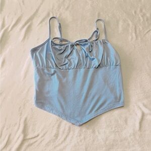 Sky Blue Women's Crop Top